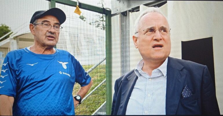 Sarri : “Vi dico il Presidente più competente e su Lotito…”